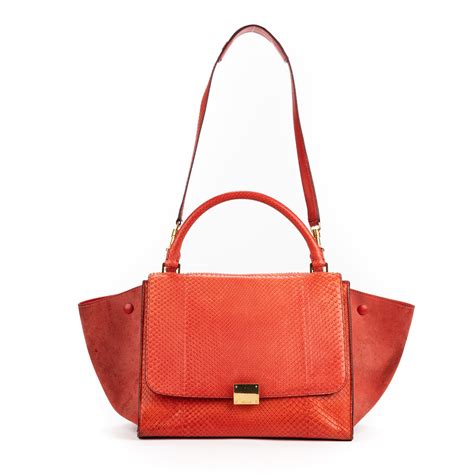 Celine Red Trapeze Bag Brand New From Barneys 